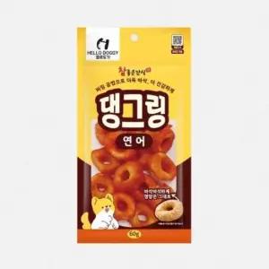 (5개묶음)헬로도기 댕그링 강아지도넛(연어)60g