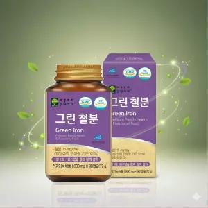 유산균철분 3개월분 성인청소년 60대 임산부여성 혈액에너지생성 유기농과일채소혼합분물