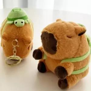 (카피바라 인형 키링 브라운)카피바라 인형 가방키링 키홀더 가방고리 열쇠고리 키홀더 장식 가방 인형 카