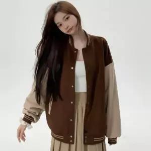 아트박스/신상오픈런 여성용 루즈핏 두꺼운 기모 안감 야구 점퍼