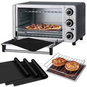 오븐 바닥용 논스틱 토스터 오븐 라이너 3팩 - 11인치 X 9인치 오븐 라이너, 그레이트 오븐 매트, 토스터 오븐용 테플론 라이너, 식기세척기 안전, 오븐 바닥용 최고의 오븐 매트