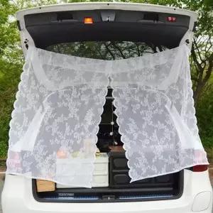 (구성 커튼1개+고리+끈)다세코 차박커튼 캠핑 차크닉커튼 트렁크커튼 레이스