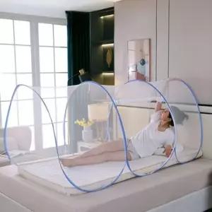 (옵션 단일옵션)1인용 원터치 침대 캠핑 터널 아기 모기장 방충망