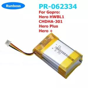 Gopro HWBL1 CHDHA-301 Plus + 용 PR-062334 교체 배터리  3.7V 800mAh