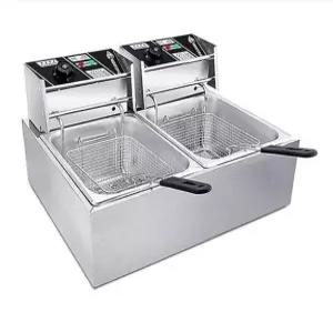 탁상형 전기 튀김기 돈까스 2구 프라이어 대용량 일반형