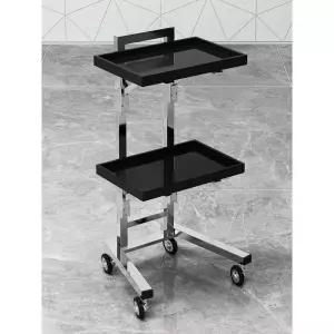 미용실 트롤리 웨건 스테인리스 이동식카트 철제선반