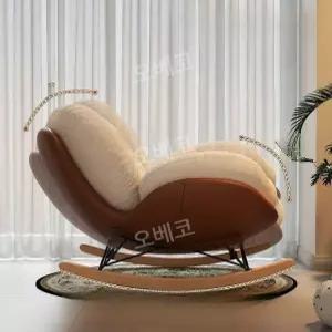 흔들의자 안락체어 리클라이너 발코니 거실 등받이 라운지 호텔 원목