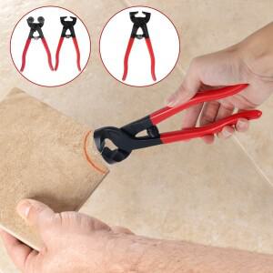 12개 유리 타일 니퍼 세트 미끄럼 방지 손잡이 헤비 듀티 휠 모자이크 및 고강도 세라믹 절단용