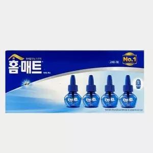 (선택 4개입세트)홈매트 리퀴드 교체용 훈증기 리필4개입 180일분 캠핑 모기 모기등 벌레등 포충등 트랩