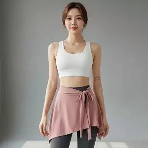 [옷자락]여자 사계절 애슬레저 힙커버 스커트