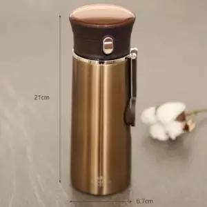 (색상 원터치보온병 350ml 골드)보냉병 골드 중등 초등 진공보온병 350ml 캠핑 원터치보온병 보온보냉컵 스