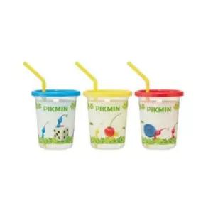 ( )스트로우 빨대 피크민 초등 스포츠물병 1세트 텀블러 3개 물컵 320ml 사무실 캠핑 중등