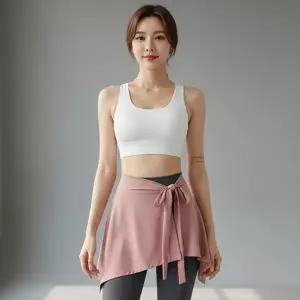 [옷자락]여자 사계절 애슬레저 힙커버 스커트