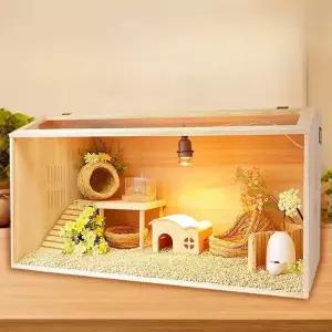 햄스터 병아리 집 아크릴 투명 케이지 사육장