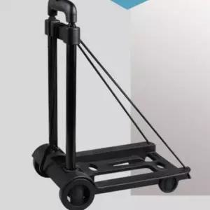 (색상 블랙)초경량 접이식 카트 쇼핑카트 핸드 캠핑 시장 마트 장보기