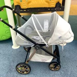 유모차 시트 매트 패드 커버 웨이라바오 고래 정신 여름용 전면 모기장 시야 확보 범용 모기 퇴치 액세서리