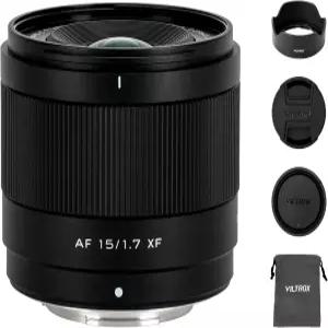 후지 X 마운트용 빌트록스 15mm F1.7 f /1.7 AF 렌즈 미드 텔레포토 APS-C 오토 포커스 마운트 미러리스