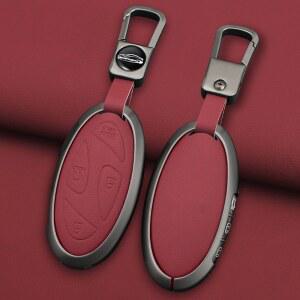 차키케이스 현대 그랜저 GN7 코나 SX2 Ev Ioniq6 그랑프리 Bottons 커버 홀더 액세서리 자동차 아연 합금 케이스