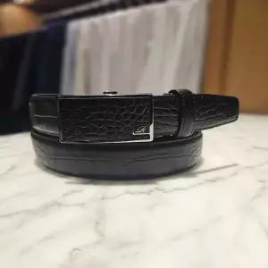 [레노마벨트] RQSBE1-204BKBW 천연소가죽 롱사이즈 자동벨트[폭3점3cm 길이130cm내외/최대43인치용]