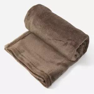 메가디자인 극세사 무릎담요 100CM 초코브라운 가벼운무릎담요