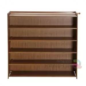6단 오픈신발장 102x101cm 원목신발장 어린이신발장 나무신발장 유치원신발장 목재신발장
