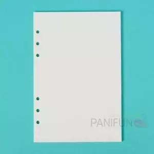 6공 무지 다이어리속지 135매 A5 바인더노트리필 A6다이어리리필 리필노트 A6다이어리내지 수첩다이어리속