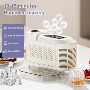 테이블워머 110V 220V 휴대용 소형 제빙기 미니 가정 기숙사 사무실 캠핑 12V 자동차 큐브 얼음 자동 제빙 상자