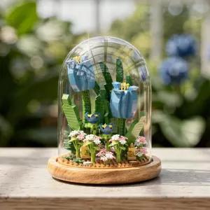 YKO 튤립돔 558피스 P1173 꽃 미니블록 취미 나노블럭 조립 피규어 장식품 인테리어