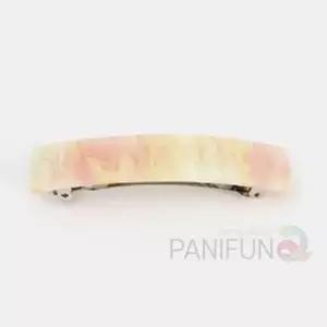 마블네모 헤어핀 핑크 여성헤어핀 반머리자동핀 반묶음머리핀 자동핀 마블머리핀