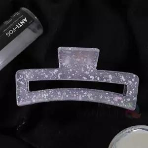 사각 대왕집게핀 반투명핑크 올림머리헤어핀 헤어악세사리 마블집게핀 헤어집게핀 올림머리집게핀