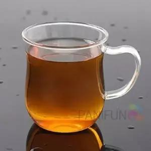 커브 내열유리컵 350ml 카페유리컵 차잔 내열유리찻잔 카페유리잔 예쁜유리잔