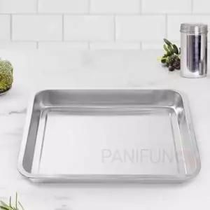 스텐사각트레이 36x27x3.5 업소용쟁반 서빙쟁반 제빵쟁반 카페트레이 스테인레스쟁반