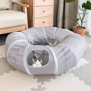 딩동펫 고양이 터널하우스 숨숨 놀이 휴식 공간 도넛형