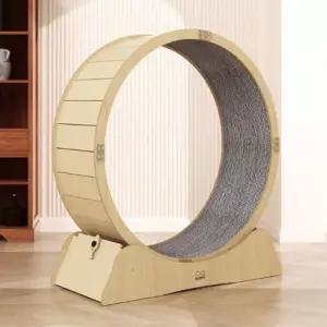 딩동펫 고양이 캣휠 스크래쳐 운동 용품 익사이트 우드 M