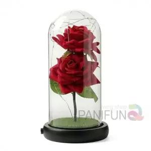 유리돔 장미무드등 블랙 시들지않는장미 LED무드등 침대등 오브제장식 무선조명