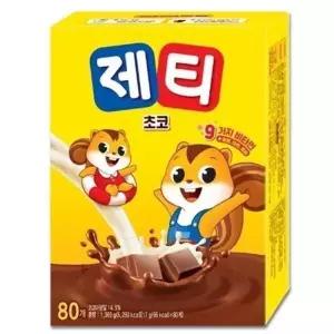 동서식품 제티 스틱 초코렛맛 분말 코코아 80T 1개