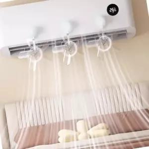 에어컨 바람개비 순환 팬 무동력 날개형 공기 순환팬 실용 냉방 보조기