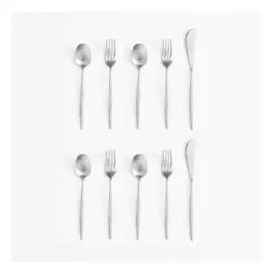 에라토 디저트 과일 포크 스푼 버터 누보 4인 국산 스텐 10p