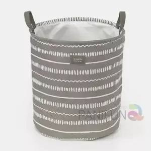 린넨 접이식빨래바구니 웨이브 세탁바구니 접이식바구니 수건바구니 빨래바구니햄퍼 예쁜빨래바구니