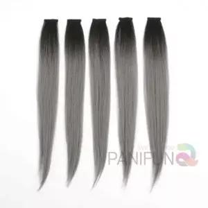 컬러 헤어브릿지 5p 애쉬그레이 똑딱이피스 붙임머리가발 피스가발 브릿지붙임머리 똑딱이붙임머리