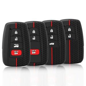 차키케이스 실리콘 자동차 커버 도요타 코롤라 라브 캠리 70 CHR 프라도 150 하이랜더 케이스 홀더 액세서리 포브 버튼