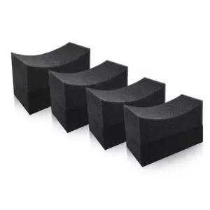 타이어 전용 광택 세차스펀지 곡선형 스폰지패드 선물