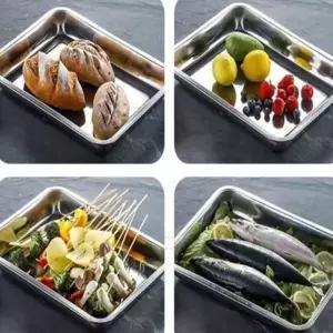 304스텐 트레이 23.5x17.5 사각트레이스텐밧트 스텐레스쟁반바트 스탠쟁반 스텐밧드 스텐쟁반