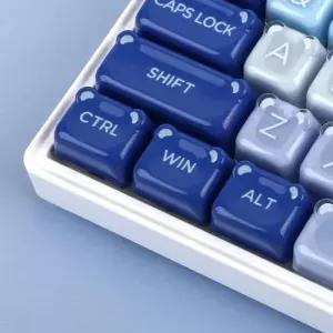 앱코 키캡 세트 젤리베어 귀여운 이중사출 타건감 겨울 1P