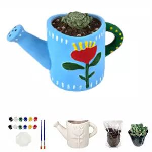 채색도구 이용해 화분 꾸미기 다육이 심기 체험 어린이 학습 물감 놀이 식목일 단체 체험