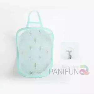 접이식 메쉬빨래바구니 민트 수건바구니 빨래보관 세탁바스켓 세탁바구니 매쉬바구니