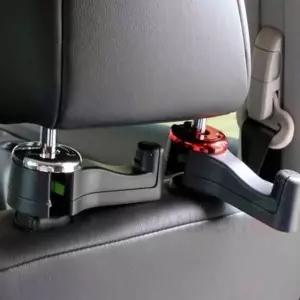 핸드폰거치 헤드레스트 후크 블랙 헤드레스트거치대 뒷자석거치대 가방걸이 휴대폰거치대 후크걸이