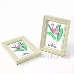 사진액자프레임 2p 4x6 화이트우드 테이블액자 빈티지액자 포토테이블액자 커플사진액자 앤틱사진액자