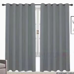 미나 아일렛암막커튼 2장 그레이 예쁜암막커튼 암실커튼 호텔식암막커튼 안막커텐 단열암막커튼