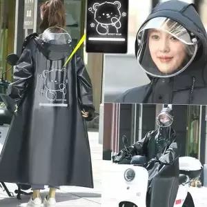 바이크 레인코트 일체형 스쿠터 방수 오토바이 레인코트 우비 오버핏 넉넉한 긴우비 자전거 일회용 판초